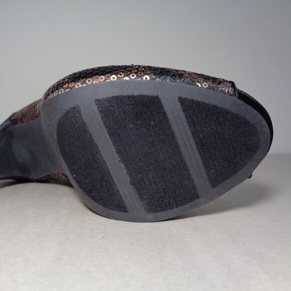 Style & Co. Size 8 M / NAVEAH / Black / Sequin / Satin Heels New Women's Shoes - Picture 13 of 16